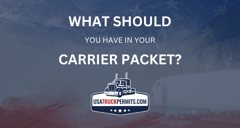 What should you have in your carrier packet?